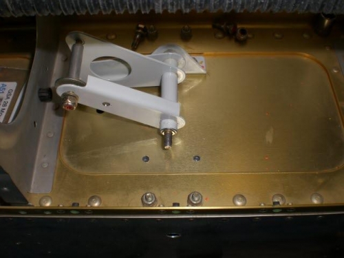 Old Bellcrank Bracket Removed