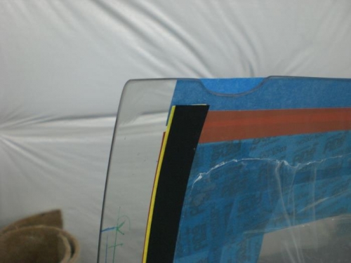 Orange tape outside canopy