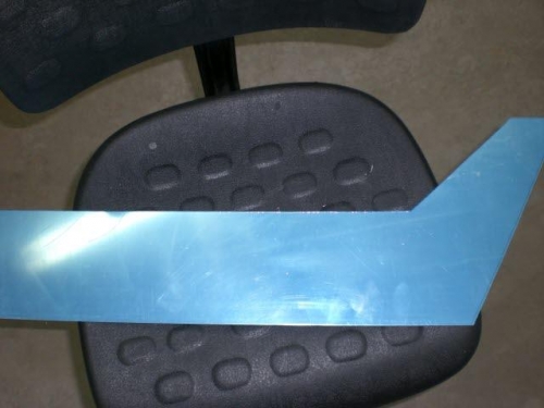 Rough cut right console panel