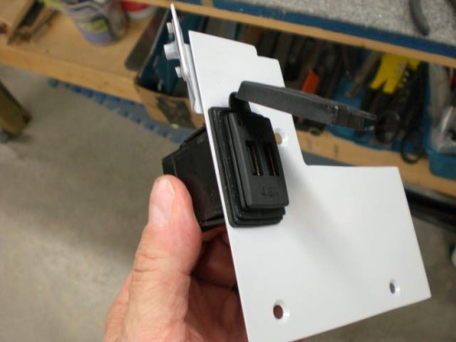 USB charger snapped in