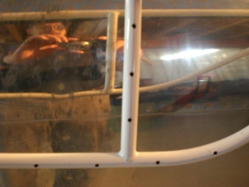 Ribs marked and drilled