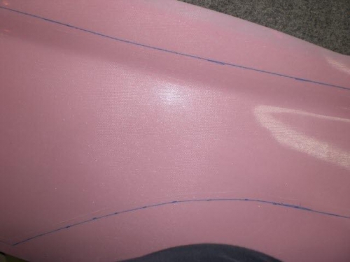 Lines drawn with electrical tape