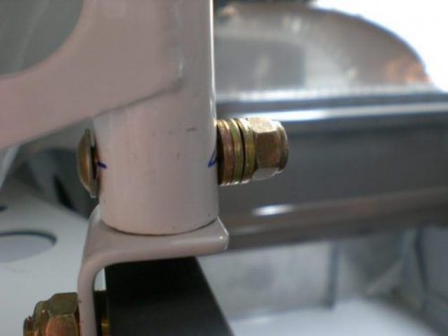 Left roller bolt drilled