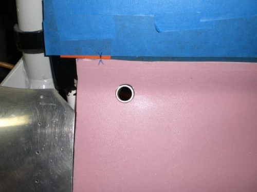 Handle hole drilled & front edge trimmed