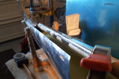 rolloing the inside edge  of Rudder