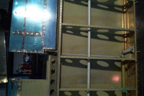 Bellcrank Alignment tool installed and pushrod adjusted