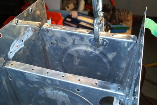 Closed off Tooling hole in outboard 704 rib