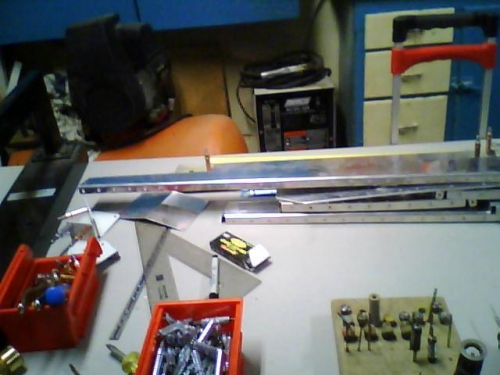 Stack of completed parts