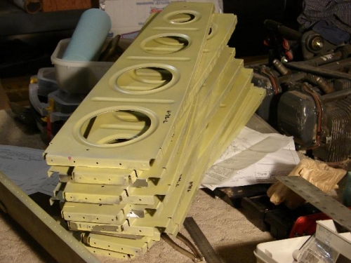 Stack of straight ribs