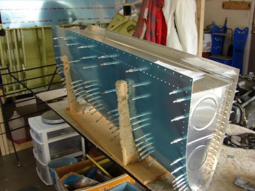 Baffle attached and clecoed