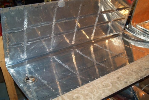 Preparation of the tank skin inside