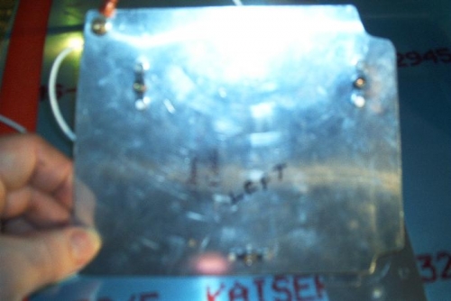 Outboard plate with sender wire attached