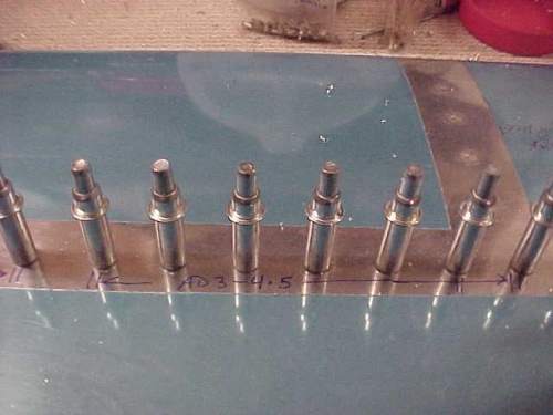 Marking rivet sizes