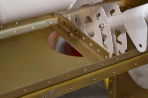 Flap handle assembled and installed