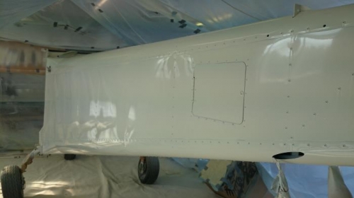 Fuselage painted