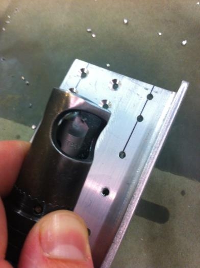 Countersink Cage Ground to Fit Holes in Angle