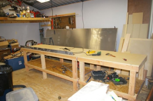 Completed workbenches