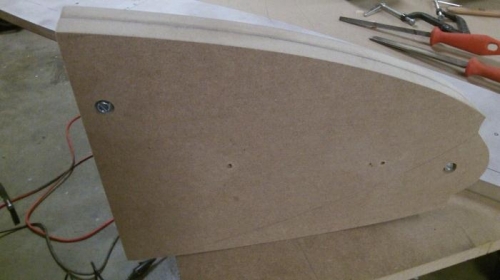 Recessed holes for router table