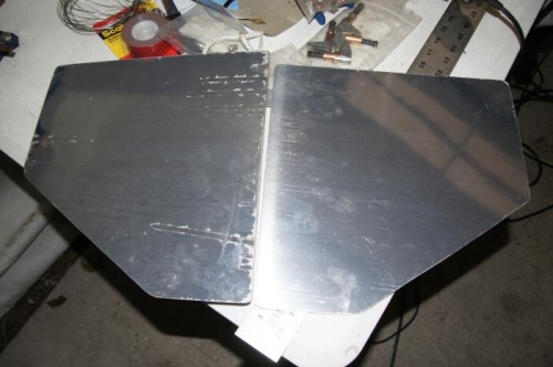 Cut some aluminum panels