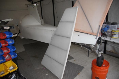Horizontal stabilizer covered