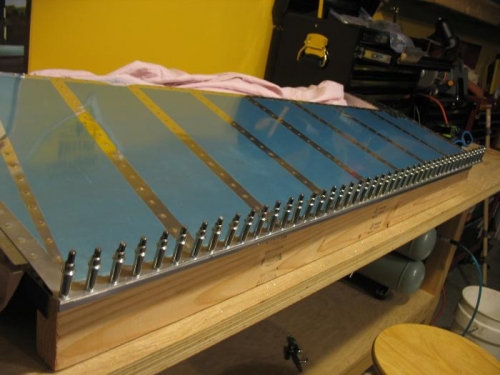 Preping to seal trailing edge