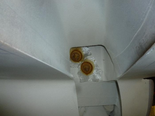 Holes are glassed in