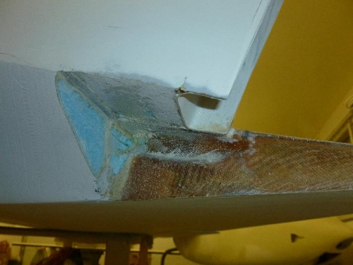 Prep for rudder horn