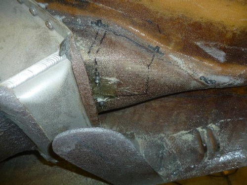 Anchor nuts and over spray I see