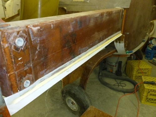 Peel-ply(dacron)on micro fillet