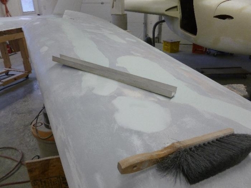 Bondo sanded with block