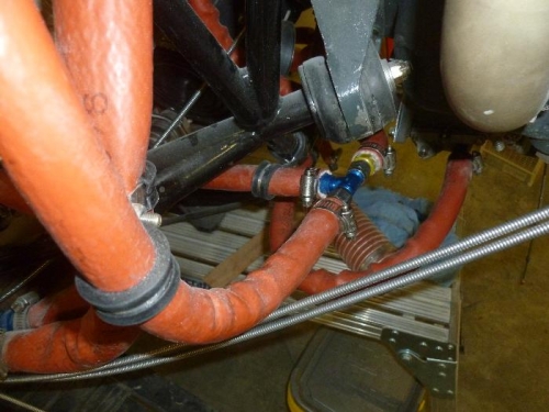 Fuel going to mechanical pump