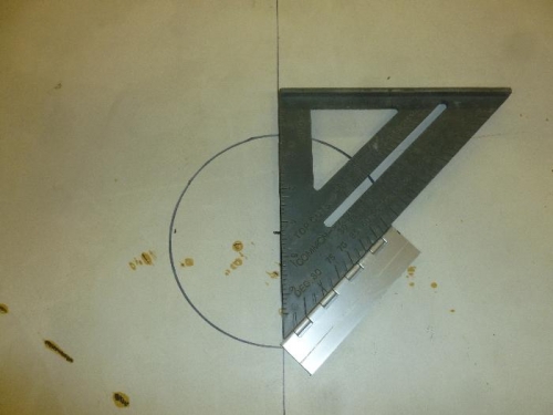 Marked out and ready to start