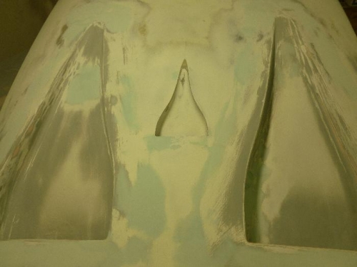 Filling and sanding.