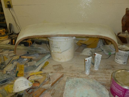 Dog house bid trimmed and sanded