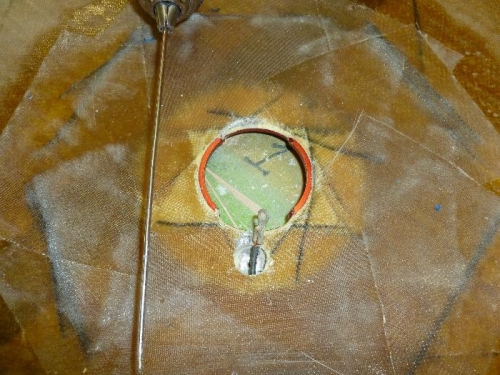 Ground wire in place