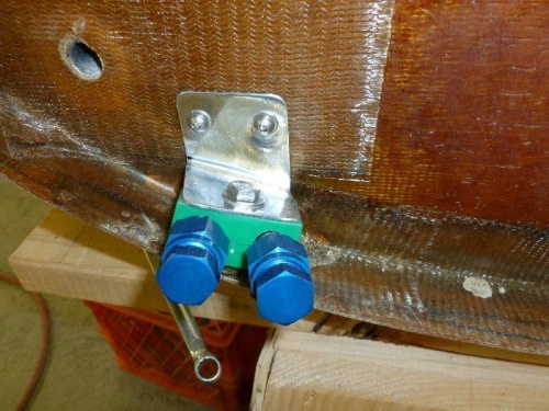 Oil lines out the firewall looking for an engine