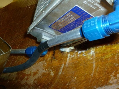 Oil lines bent into shape nicely