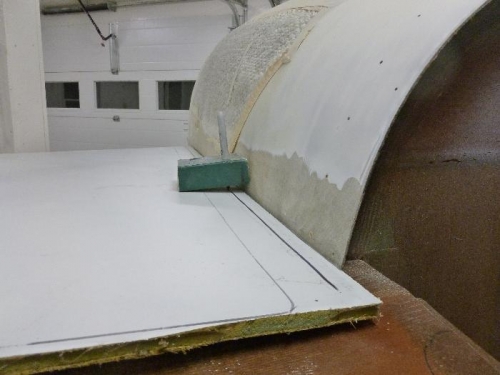 Marking block set at 3/4