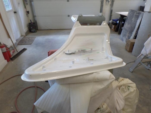 Co-pilot door was painted.