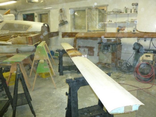 Canard sanded and ready for filler