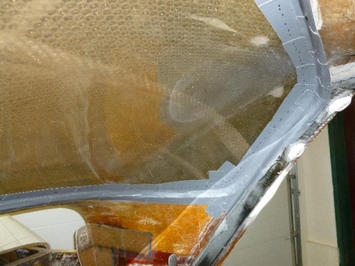 Duct tape in place for 5 bid