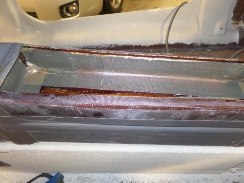 Fiber glass work done inside.