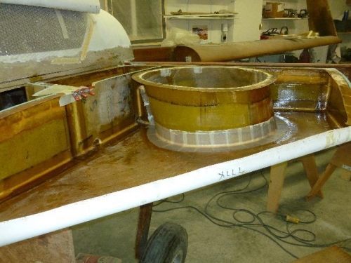 Wheel well glassed in