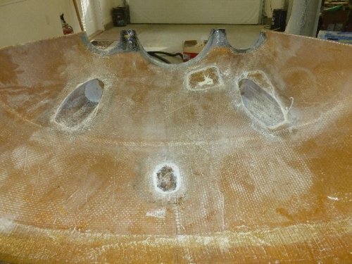 Ground & sanded, ready for glassing