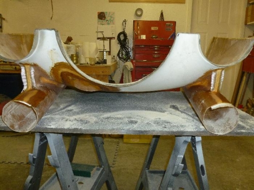 Back of foam done as well