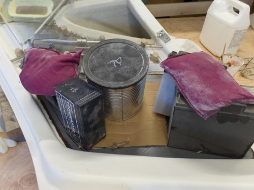 Epoxy, micro and Cab-o-sil.