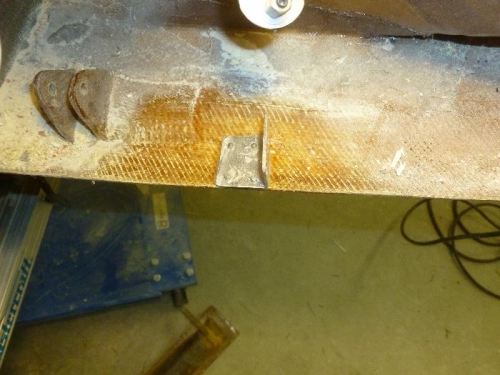 Floxed and riveted in place.