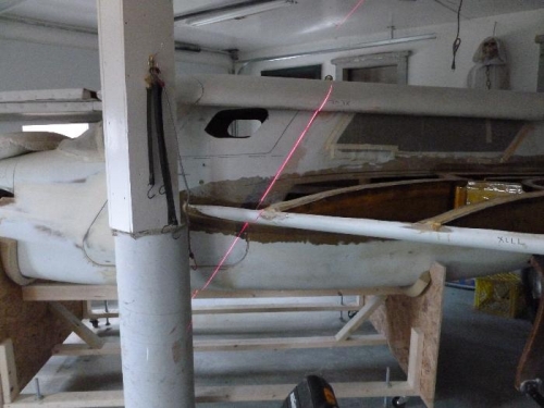 Pen mark was done on bottom strake