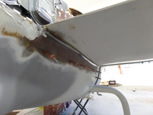 Drilled and ready for hinge.