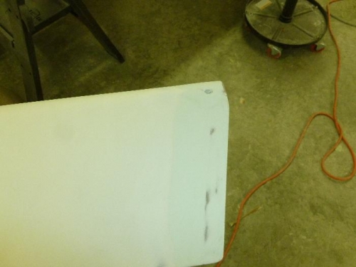 Elevator end ready for primer